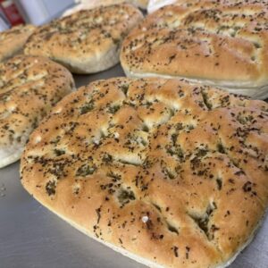 Slab Focaccia – Garlic, Rosemary & Sea Salt X2