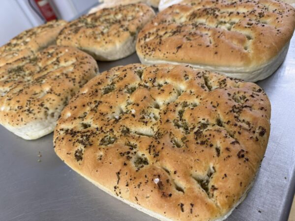 Slab Focaccia – Garlic, Rosemary & Sea Salt X2
